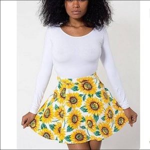 American Apparel Sunflower Skirt